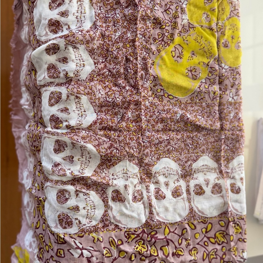 Zadig & Voltaire Pink and Yellow Scarf